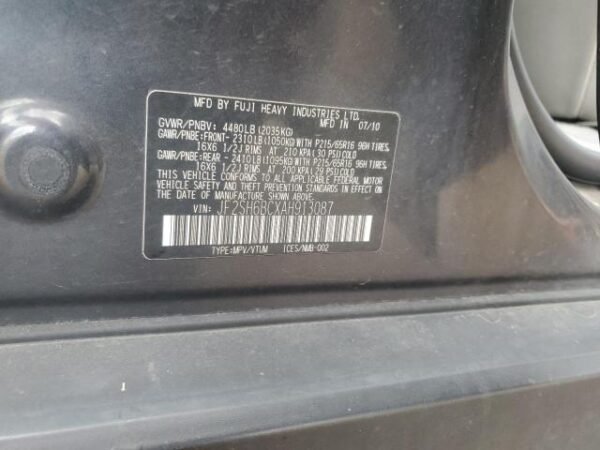 2010 SUBARU FORESTER XS - Image 12